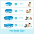 thumbnail image 4 of JOYFY 48 x 12 Inches Plastic Kiddie Pool, Pet Swimming Pool Foldable Portable for Dogs Cats and Kids Blue, 4 of 8