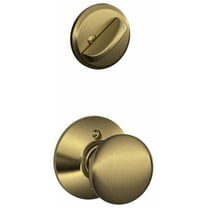Schlage F59 PLY 609 12-326 10-269 Plymouth Handleset Interior Knob, Antique Brass (Interior Half Only)