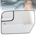 thumbnail image 3 of Heated Mirror Glass, Defrosting Prevent Fogging Rearview Mirror Glass Lens Replacement for Expedition 2012 to 2017 for Navigator 2012 to 2014, Easy Snap on Installation, 3 of 7
