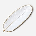 thumbnail image 2 of UDIYO Plate Creative Exquisite Stylish,Feather Shape Food Plate for Home, 2 of 6