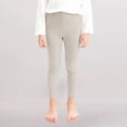 thumbnail image 2 of KAUOD Toddler Girls Ribbed Leggings Ankle Length Stretchy Thermal Tights Pants Kids Plain Warm Soft Opaque Tights Leggings, 2 of 4