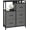 Gray, variant on Simenmax 5-Drawer Fabric Dresser with Side Cabinet with Open Shelf, 26" Wide Storage Tower for Bedroom, Closet, Hallway, Entryway, Living Room, Black
