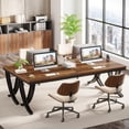 thumbnail image 4 of Tribesigns 6.5 FT Conference Table for 6-8 People, 78 inch Long Rectangular Seminar Table with Strong Metal Frame (Only Table, 1pc), 4 of 5