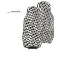 thumbnail image 6 of Sikiie Black White Stripes Car Seat Protector 2 Pack Car Seat Cushion Mat, Car Seat Covers for SUV, Truck, Van, 6 of 7