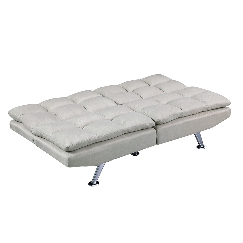 Kepooman Modern Futon Couch Convertible Loveseat Sleeper for Living Room, Twin Size, Beige Kepooman Modern Futon Couch Convertible Loveseat Sleeper for Living Room, Twin Size, Beige