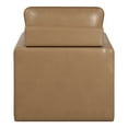thumbnail image 5 of Mellory Upholstered Faux Leather Swivel Armchair, Brown, 5 of 9