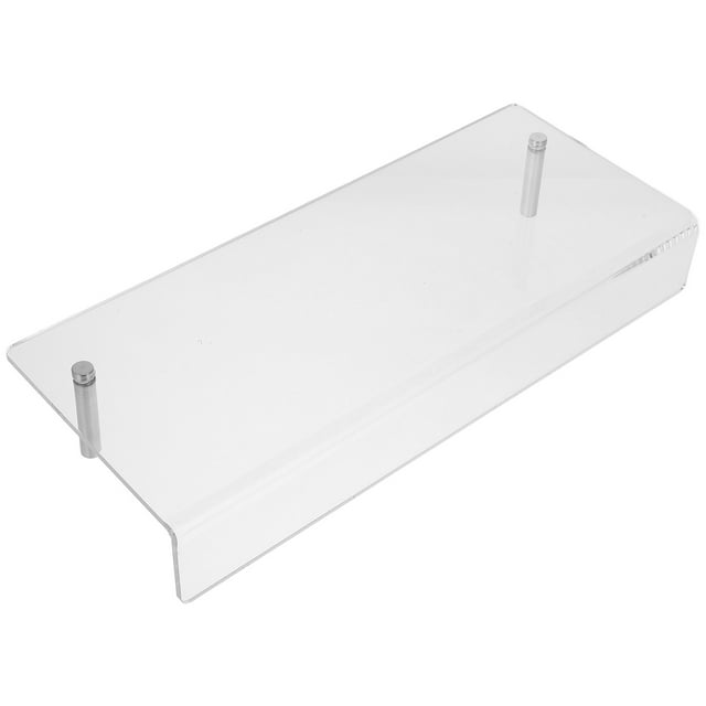 KAKOWELY wall shelf Clear Floating Shelf No Punching Wall Mounted Book Storage Display Rack Wall Decorative Magazine Rack Floating Storage Shelf15.75"X6.3"X2.17"