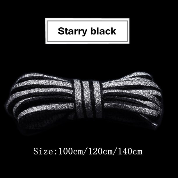 Nuevos cordones reflectantes, cordones de lentejuelas láser, pulsera trenzada tejida, zapatillas para correr, cordones, zapatos para niños y adultos, cuerdas de 140cm Gao Jinjia LED