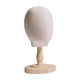 thumbnail image 2 of Cabeza de maniquí para exhibición de sombreros con base, modelo de exhibición de postizos para base amarilla, 2 of 9