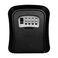 Key Lock Box , Wall Mounted Aluminum Alloy Key Safe Box Weatherproof 4