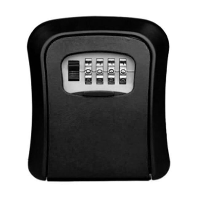 Key Lock Box , Wall Mounted Aluminum Alloy Key Safe Box Weatherproof 4 Digit Combination Keys Storage Lock Boxes ,Easy Installation