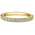 thumbnail image 4 of Pompeii 1/2Ct Diamond Eternity Ring Prong Stackable Wedding Band 14k Yellow Gold, 4 of 4