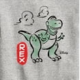 thumbnail image 3 of Toy Story - Doodle Rex Graphic - Toddler & Youth Crewneck Fleece Sweatshirt, 3 of 5