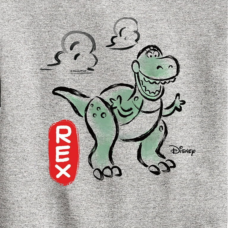 Toy Story - Doodle Rex Graphic - Toddler & Youth Crewneck Fleece