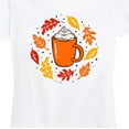 thumbnail image 3 of Instant Message - Fall Theme Designs - Women's Short Sleeve Graphic T-Shirt, 3 of 6