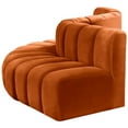 thumbnail image 6 of Meridian Furniture Arc Cognac Velvet Modular Sectional, 6 of 11