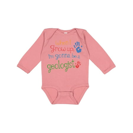 

Inktastic Geologist Future Boys or Girls Long Sleeve Baby Bodysuit