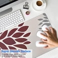 thumbnail image 4 of Long Mouse Pads for Desk,Red and Gray Floral Pattern Desk Mats on Top Of Desks, Desk Mouse Pad Extra Large with 3mm Non-Slip Base and Stitched Edge for Gaming,Office,Work,Home 31.5"x11.8", 4 of 6