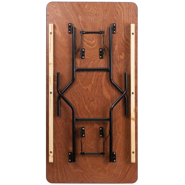Flash Furniture 5-Foot Rectangular Wood Folding Banquet