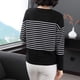 thumbnail image 4 of Otoño e invierno nueva camiseta de manga larga ropa de mujer de mediana edad otoño camisa de rayas de moda camiseta de primavera y otoño, 4 of 5