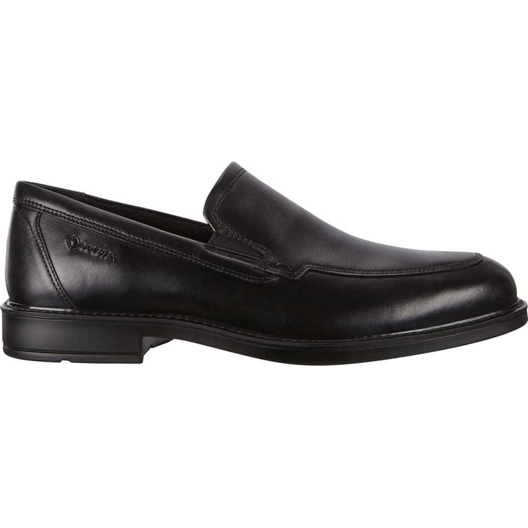 Men s ECCO Vitrus III GORE TEX Slip On Loafer Black Cow Leather 44