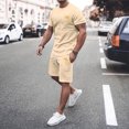 thumbnail image 1 of MKLEKYY Pijama Corto De Verano Para Hombre, Ropa Deportiva, Camiseta Transpirable De Manga Corta Y Pantalones Cortos Deportivos Con Bolsillos., 1 of 4