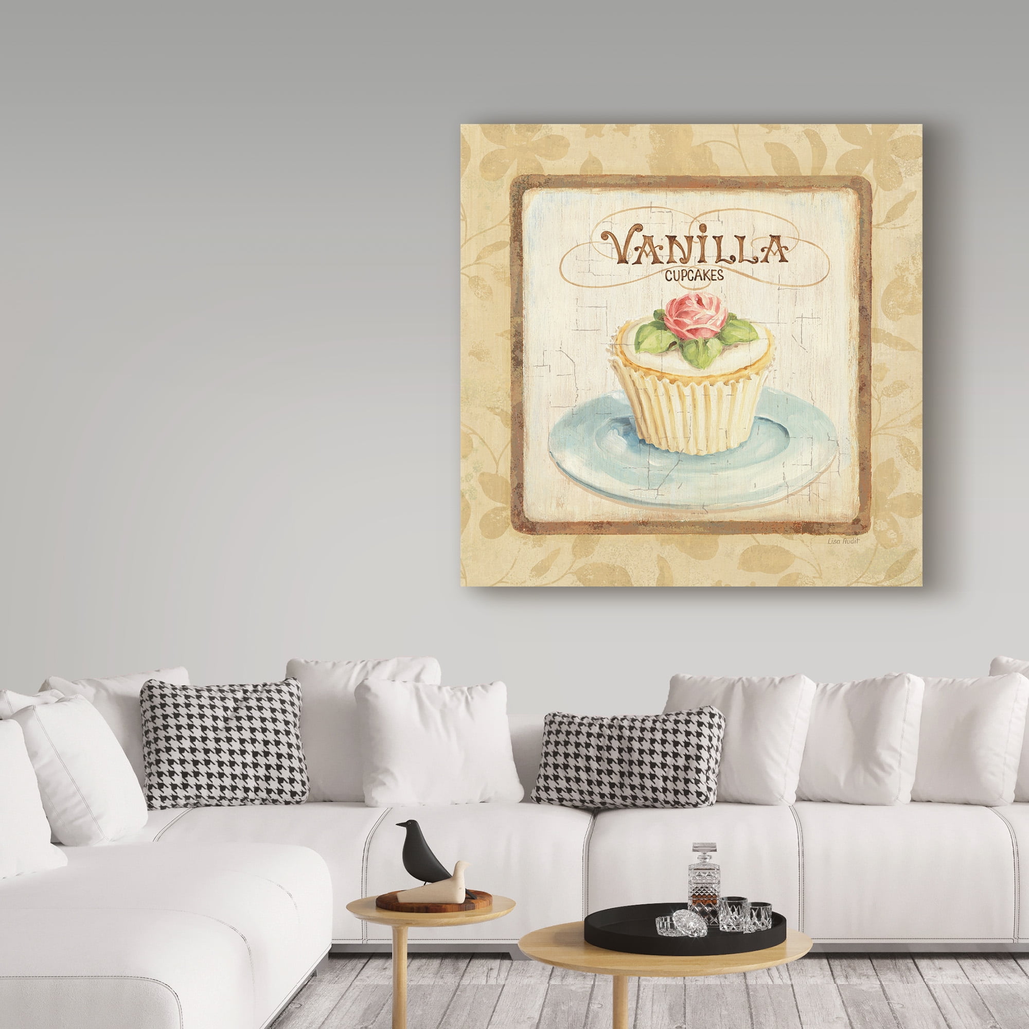 Trademark Fine Art 'Sweet Cupcakes I' Canvas Art by Lisa Audit