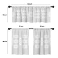 thumbnail image 4 of LALILO Kitchen Curtains and Valances Set of 3 36" White And Window Treatment Tiers for Window Decor, 4 of 5