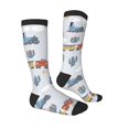 thumbnail image 3 of Fotbe Trains And Cactuse print Women's Men's Novelty Crew Socks Cotton Socks Knee High Socks for Walking,Running,Nurses,Pregnancy, 3 of 8