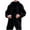 Black, variant on XWSHYW Mens Coats Fashion Mens Solid Color Medium Long Sweater Knitted Cardigan Jacket