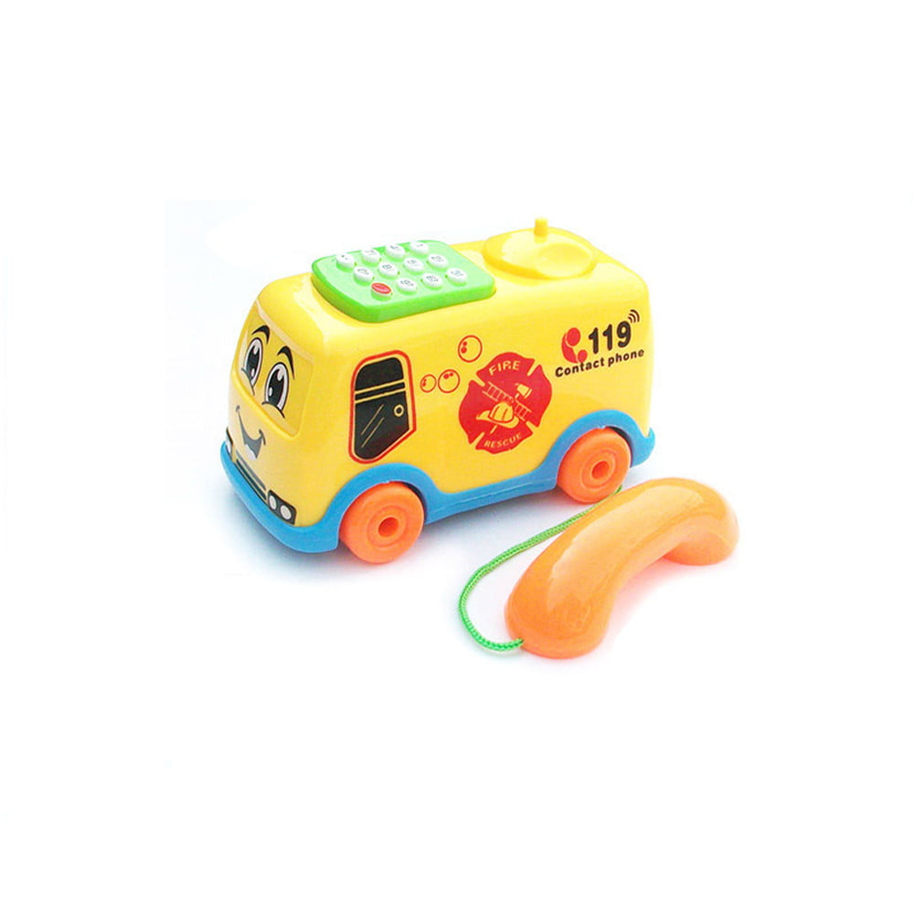Funny Baby Toys Music Cartoon Bus Phone Educational Developmental Kids Toy Gift 