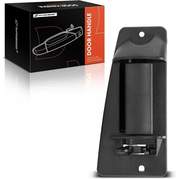 A-Premium Rear Passenger Side Exterior Door Handle Compatible with Chevy Silverado 1500 1999-2006, Silverado 2500 3500 & GMC Sierra 1500 2500 3500 - for Extended Cab Pickup - Textured Black, 15758171