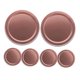 thumbnail image 5 of CRILSTYLEO 6Ud Tapas Para Frascos Multipropósito De Latón Con Para Conservas En Rosa Dorado, 5 of 8