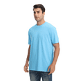 thumbnail image 4 of Zfeel Short Sleeve Super-Soft Blank T-Shirt for Men, Ideal for DTG, Heat Transfers & Embroidery, Aquatic Blue, 3XL, 4 of 5