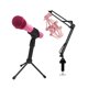 thumbnail image 1 of Micrófono SAMSON Q2U USB XLR Cardioide Rosa Paquete, 1 of 8