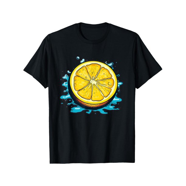 Vibrant Lemon Splash Refreshing Citrus Look T-Shirt Women Men Tee Top