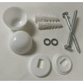 thumbnail image 5 of Three Inch Stainless Steel Toilet Floor, Wood Screws With Plastic Toilet Caps, 5 of 6