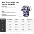thumbnail image 5 of Yiaed crystal flower Skull Print Mens Casual Wrinkle Free Shirts Short Sleeve Button Down Summer Stretch Dress Shirt-Small, 5 of 5