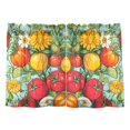 thumbnail image 7 of Yayeee Kitchen Curtains Light Filtering 27"x36" Rod Pocket Short Cafe Window Panel, Vibrant Tomatoes, 7 of 7