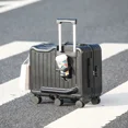 thumbnail image 1 of Maleta de viaje para niños, bolsa de equipaje con varilla de tracción de 22 pulgadas para niñas, bolsa de viaje para sentarse para bebés con asiento Utili para niños, bolsa de mano para niños, 1 of 4