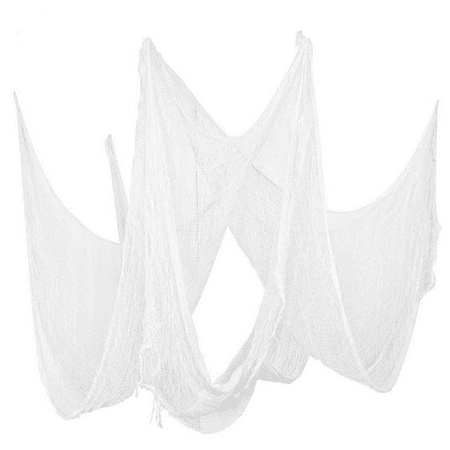 

CYIHEYFU30 Inches X 72 Inches Pack Of 5 Halloween White Creepy Cloth Fabric Cloth for House Halloween Party Doorway Outdoors Decoration(A One Size)