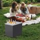 thumbnail image 2 of Grande 304 Stainless Steel cm de Profundidadrop-In Ice Chest Cooler Rust-Resistant Insulated Bin con Sliding Cover & cm de Profundidadrain Commercial Use para Outdoor Kitchen BBQ Parties Negro y., 2 of 8