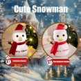 thumbnail image 5 of ​Glow The Dark Snowman Christmas Plush Stuffed Animal Toy - Soft LED Light Up, Night Light & Gift for Kids red, 5 of 6