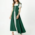 thumbnail image 5 of Youyipin Tennis Dress Scarlet Darkness Renaiss Ance Peasant Medieval Short Sleeve Maxi Cocktail Dresses For Women, 5 of 7