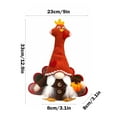 thumbnail image 3 of Harvest Festival Faceless Doll Thanksgiving Party Decoration Luminous LED Turkey Doll with Warm Glow Cloth Plush Desktop Decoration Kids Toy, 3 of 6
