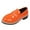 Orange, variant on Women's Fashion Casual Trendy Versatile Solid Color British Style Loafers With Thick Heels Shoes Orange Size 9.5