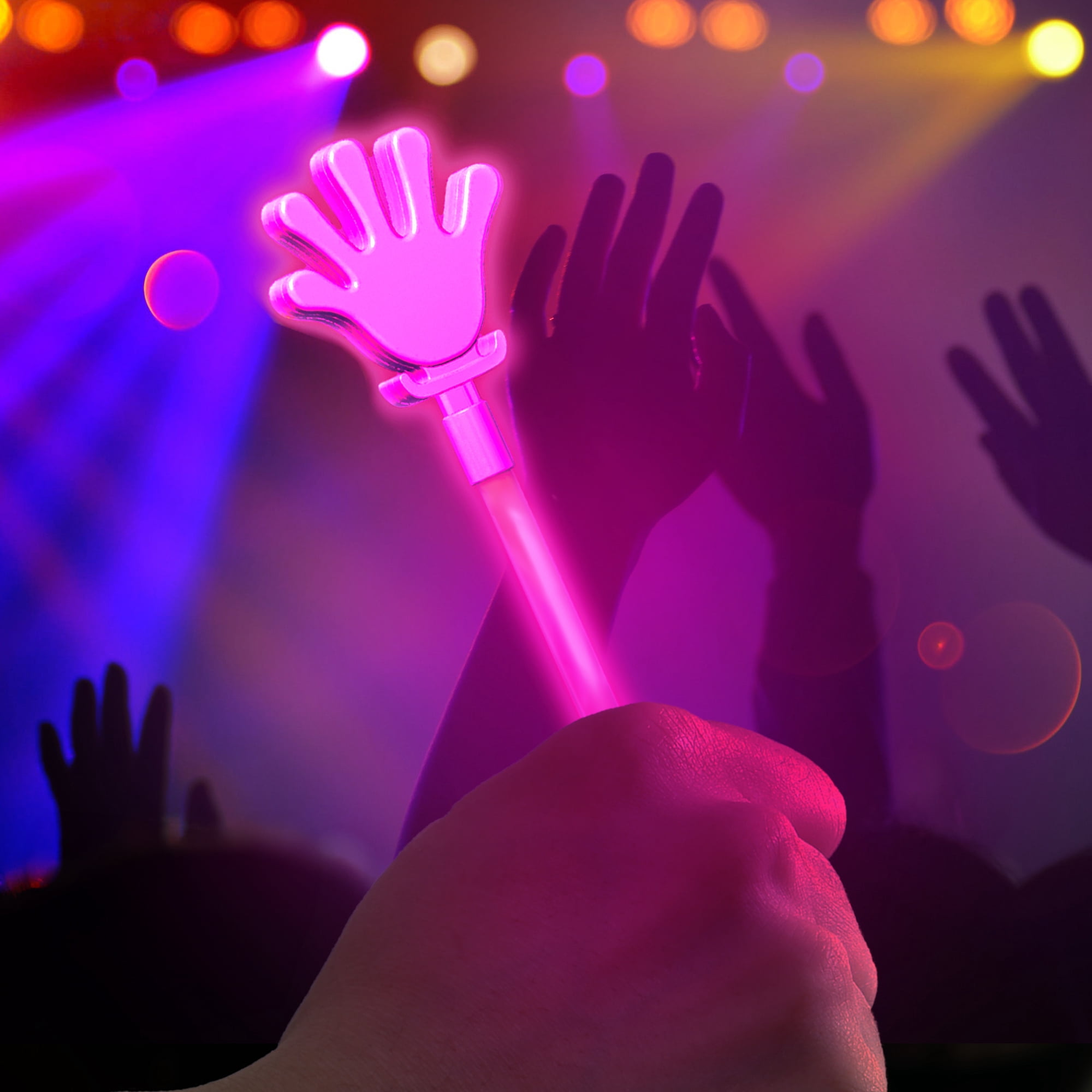 Multicolor Glow Clappers, 6 Count, Party Favors by Way To Celebrate