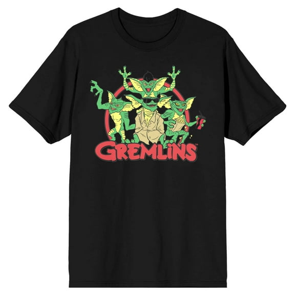 Gremlins Group Shot Men's Black T-Shirt-6XL