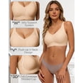 thumbnail image 5 of Cooling Wireles Jelly Bras,Smoothing Support Full Coverage Plus Size Bralette,Breathable Seamless T-Shirt Bra to Hide Side & Back Fat,M-2XL, 5 of 6