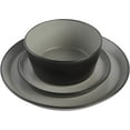 thumbnail image 3 of Gibson Soho Lounge Rachel 12 Piece Coupe Dinnerware Set, Matte Grey, 3 of 6